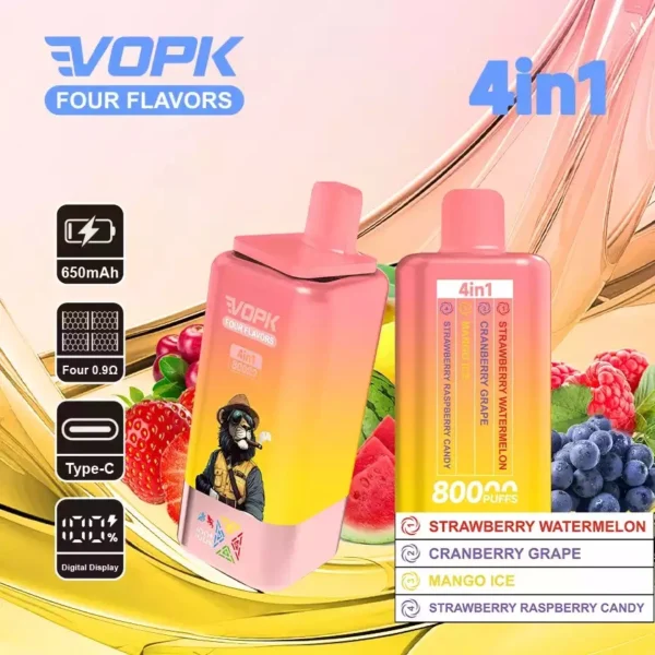 VOPK 80K Puffs 4-in-1 Disposable Vape
