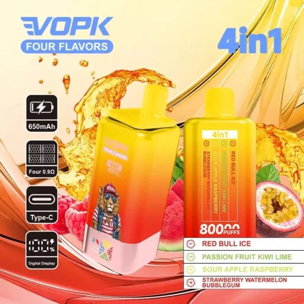VOPK 80K Puffs 4-in-1 Disposable Vape