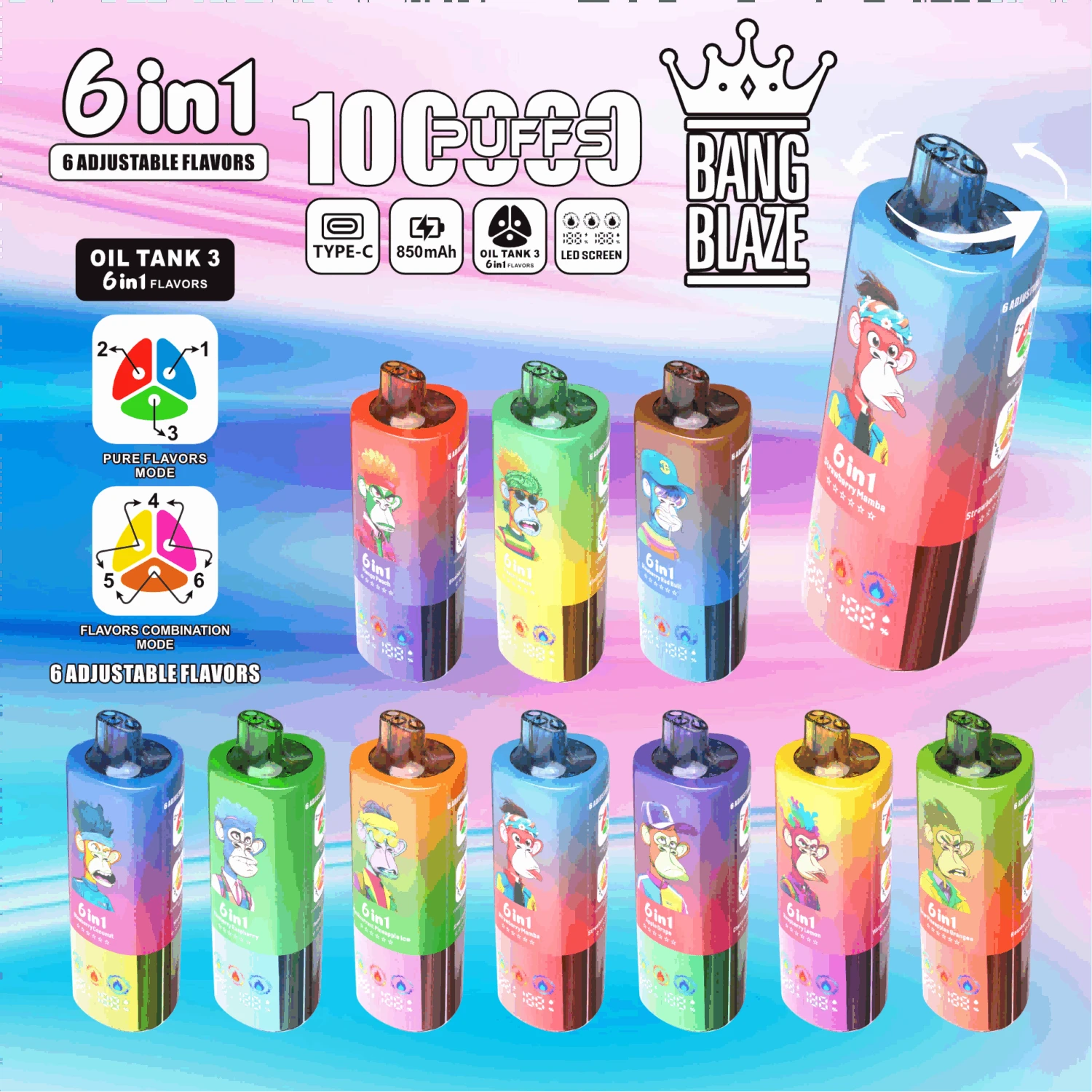Bang Blaze 100K Puffs 6-in-1 Vape