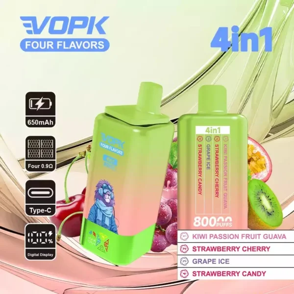 VOPK 80K Puffs 4-in-1 Disposable Vape
