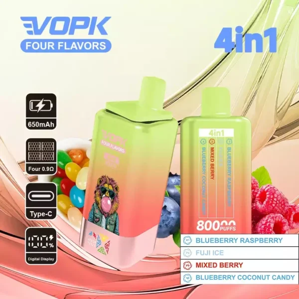 VOPK 80K Puffs 4-in-1 Disposable Vape