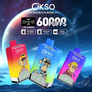 OKSO Dual Flavor 60000 Puffs Disposable Vape Product Display