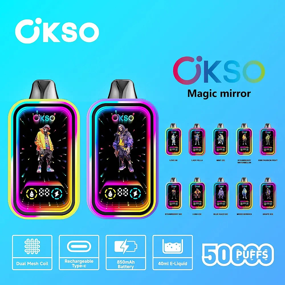   OKsO Magic Mirror 50000 Puffs Disposable Vape Product Taste Function