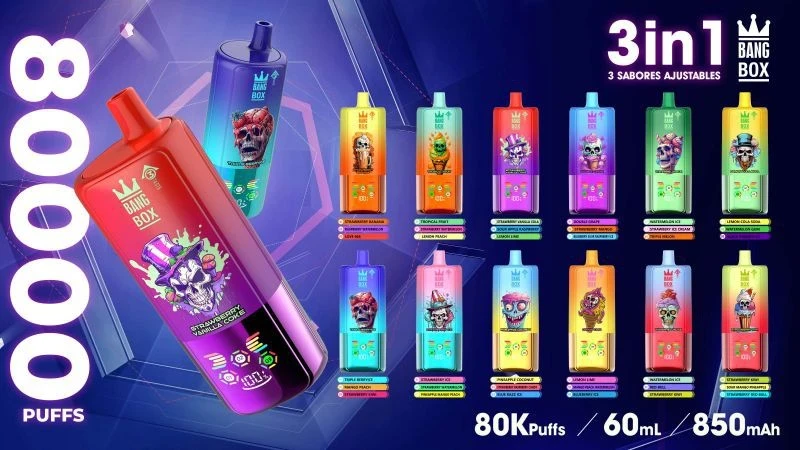 BANG BOX 80000 Puffs Product flavor display