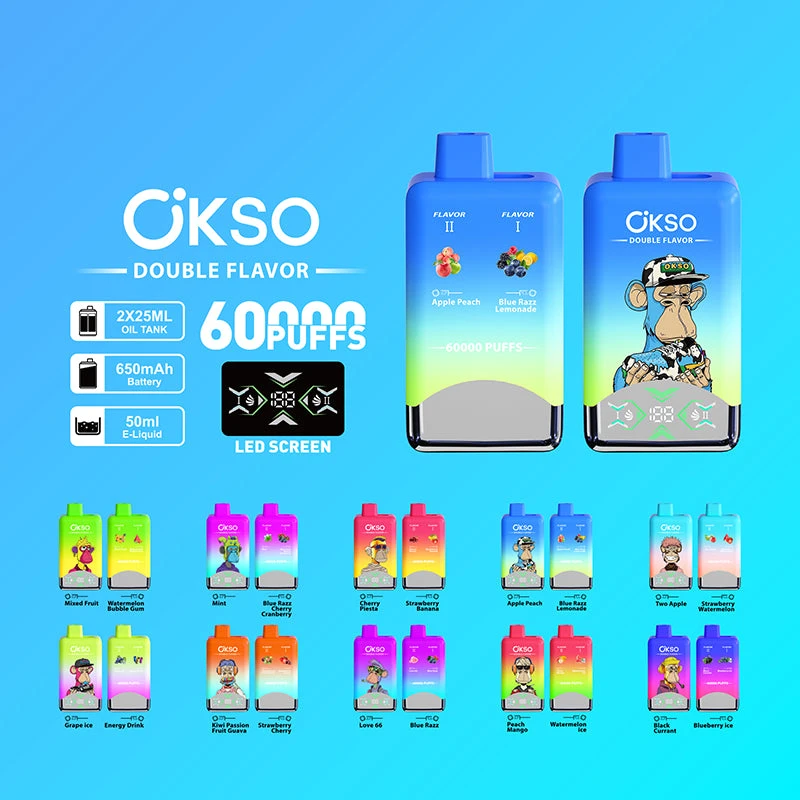 OKSO Dual Flavor 60000 Puffs Disposable Vape Product taste