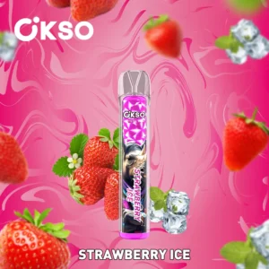 OKSO Crystal bar 800 Puffs Disposable Vape STRAWBERRY ICE